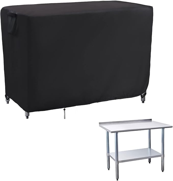 Kingling Outdoor Table Cover 48 Inch, Waterproof Stainless Steel Table Cover by Kingling