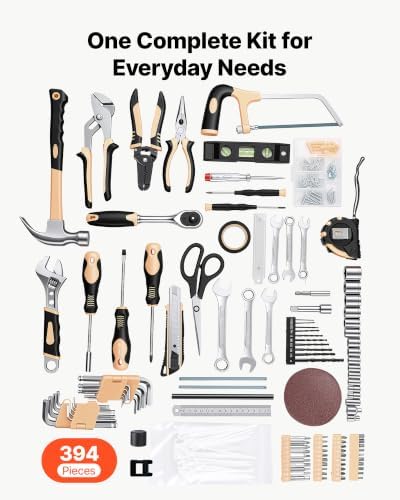VEVOR 394-Piece Tool Kit, General Home and Auto Repair Tool Set - Image 2