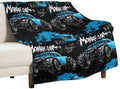 Monster Truck car Throw Blanket Flannel Fleece Autumn Lightweight Soft Fuzzy Cozy Blanket for Couch Bed Fall Decor Travel Blankets Holiday Kids Adult 80"x60" by dgdahk
