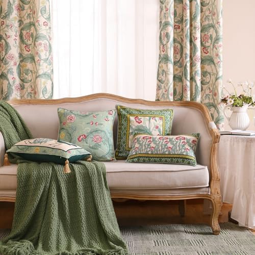 patdrea Designer French Vintage Throw Pillow Cover,18"x18" - Image 3