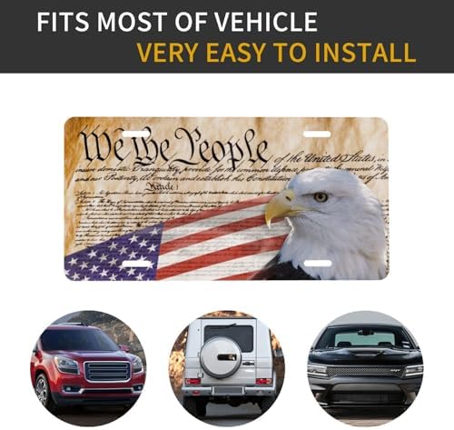 1776 Eagle Front License Plate 6" * 12" for Women We The People