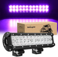Nilight LED Light Bar 12 Inch 72W Spot Flood Combo Purple Beam