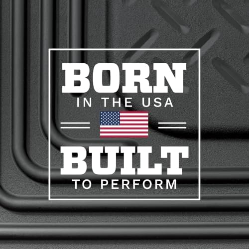 Husky Liners X-act Contour Floor Mats | Fits 2021-2025 Jeep Grand Cherokee L w/2nd Row Bucket Seats & Mounted Cup Holder on Center Hump | 2nd Row, 1-pc Black - 51781