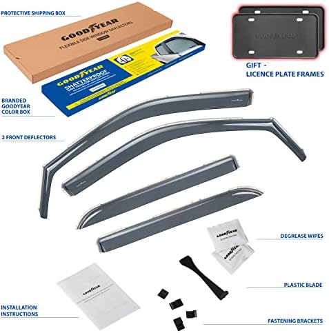 Goodyear Window Deflectors for Dodge RAM 1500/2500/3500 Crew Cab 2009-2018