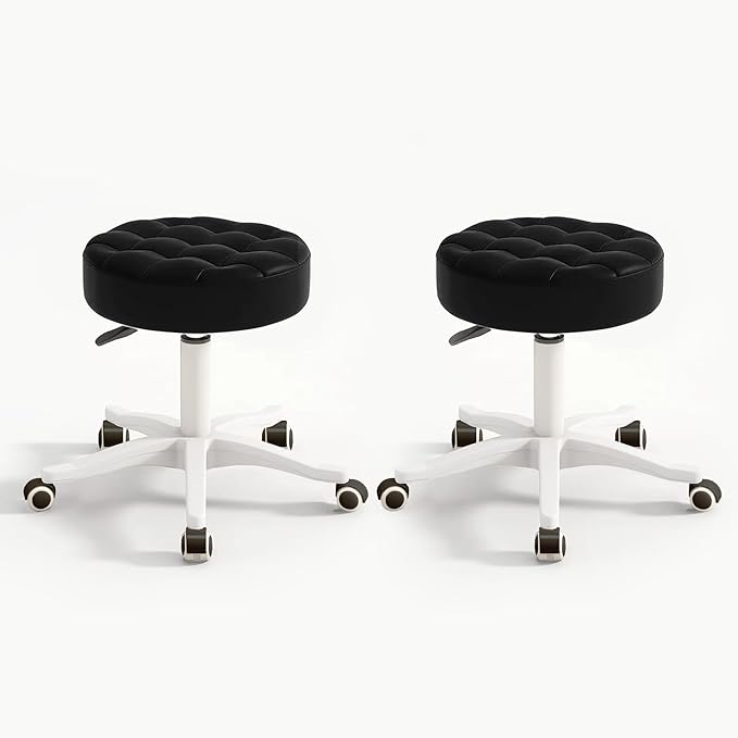 Small Chair Round Rolling Stool by HDHNBA