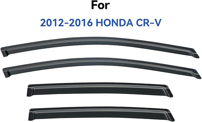 Window Visors Rain Guards for 2012 2013 2014 2015 2016 Honda CRV, Out-Channel - Image 2