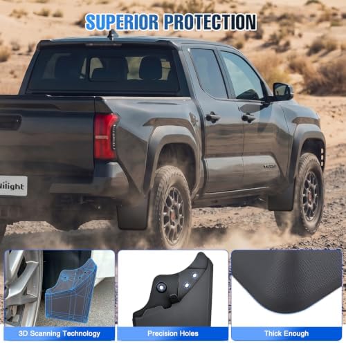Nilight Mud Flaps Splash Guards for Toyota Tacoma 2024-2026