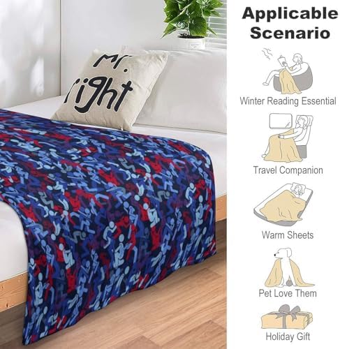 Socira Funny Blanket Throw Blanket Funny Gifts for Women Men Soft Sofa Throws for Travel Camping Bed Home Decor Car Birthday Gift 50"*60"（130 * 150cm） - Image 7