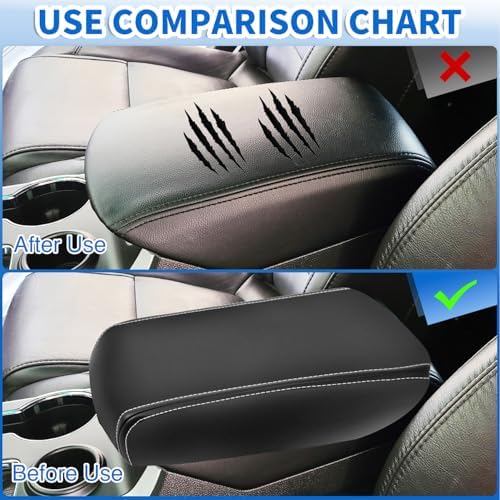 Nilight Center Console Armrest Cover for Ford Explorer 2011 2012 2013-2019
