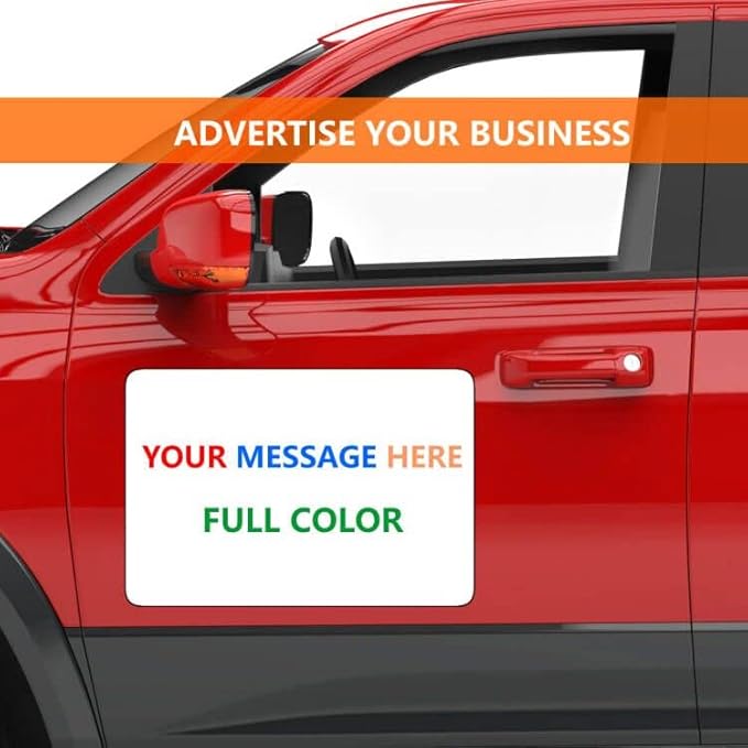 2 Pack Blank Car Door Magnet Sticker, Rounded Corners Magnetic Vehicle Sign - Image 4