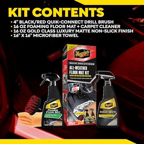 Meguiar’s Quik Solutions All-Weather Floor Mat Kit