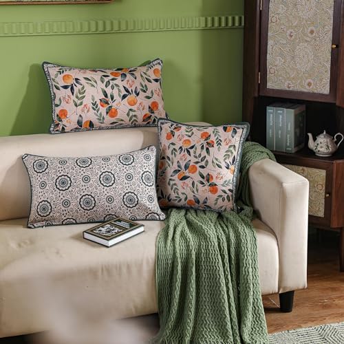 patdrea Designer Vintage Elegant Throw Pillow Cover,18"x18",Set of 2 - Image 3