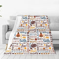Thanksgiving Throw Blanket - Soft, Cozy, Warm - Perfect for Kids, Women, Men - Autumn, Fall Decor - 50"X40" by Cvrozpwy