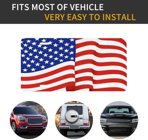 American Flag Front License Plate 6" * 12" for Women