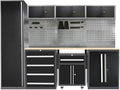 JZD Garage Storage Cabinet System, Lockable Tool Workbench Set by JZD