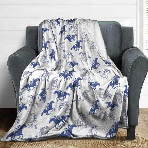 Socira Kentucky Horse Racing Derby Blanket Throw Blanket Kentucky Horse Racing Derby Gifts for Women Men Soft Sofa Throws for Travel Camping Bed Home Decor Car Birthday Gift 60"*80"（150 * 200cm） by Socira