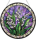 Lily of The Valley Stained Glass Suncatcher Window Hanging, Gothic Dragon Christmas Ornaments for Fiction Lovers, Dinosaur Room Decor for Nursery New Home Gifts by 365CUSGIFTS