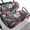Yewatlles Bright Fly Eagle Golf Cart Front Seat Covers Fit for Club Car Seat Cushion Waterproof Breathable Comfortable Replacement Seat Cover Anti-Scratch Golf Installation