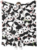 Panda Throw Blanket, Birthday for Girls Kids Teens Women, Soft Cozy Polyester Blanket for Couch Sofa Bed, Decor Throw for Living Room Bedroom, Dorm Travel Nap Blanket,50"x60" by Hohoto