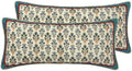 patdrea French Vintage Lumbar Throw Pillow Cover,12"x28",Set of 2 by patdrea