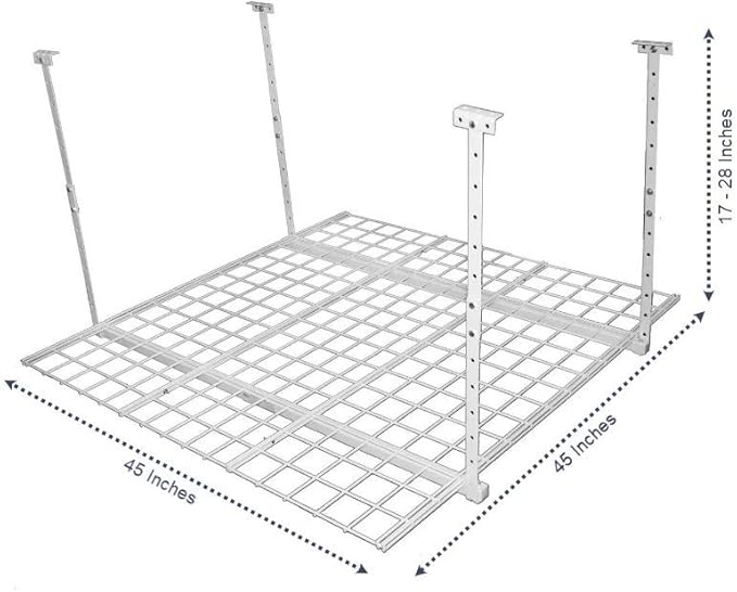 Overhead adjustable Garage Storage Rack, Heavy Duty Steel Garage Storage System - Image 3