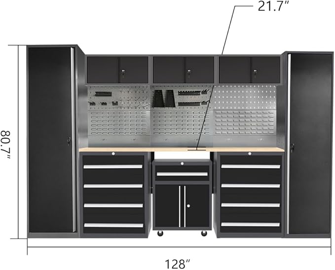 JZD Garage Storage Cabinet Set - Image 2