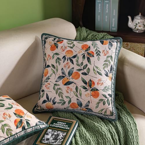 patdrea Designer Vintage Elegant Throw Pillow Cover,18"x18",Set of 2 - Image 2