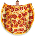 Moonysweet Pizza Blanket for Adults & Kids - Novelty Food Blanket, Fuzzy Fleece, 80 inches by MoonysweetHome