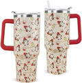 Christmas Tumbler 40 oz Gingerbread Gnomes Cup Winter Coffee Travel Mug Stainless Steel Insulated Cups Joy Holiday Water Bottle Christmas Decor Gifts by Unknown