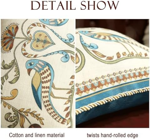 patdrea French Vintage Rectangular Throw Pillow Cover,12"x20",Set of 2 - Image 4