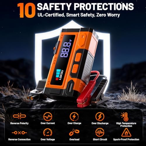 Car Battery Jump Starter - 5000A 12V Portable Lithium Jump Box - Image 5
