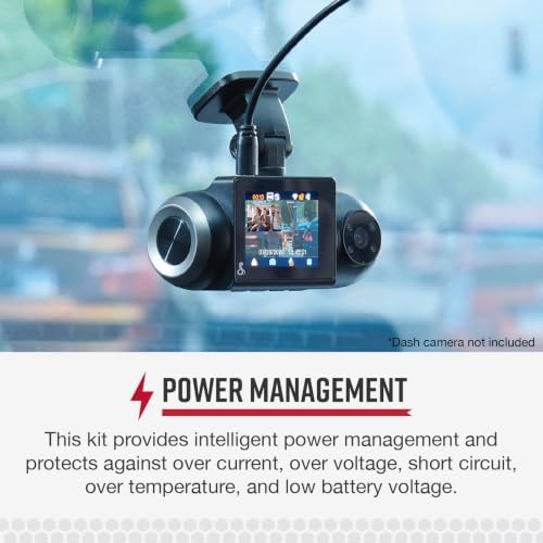 Cobra 2.5A Micro USB Hardwire Kit for SC Series Dash Cams, 15ft Cable