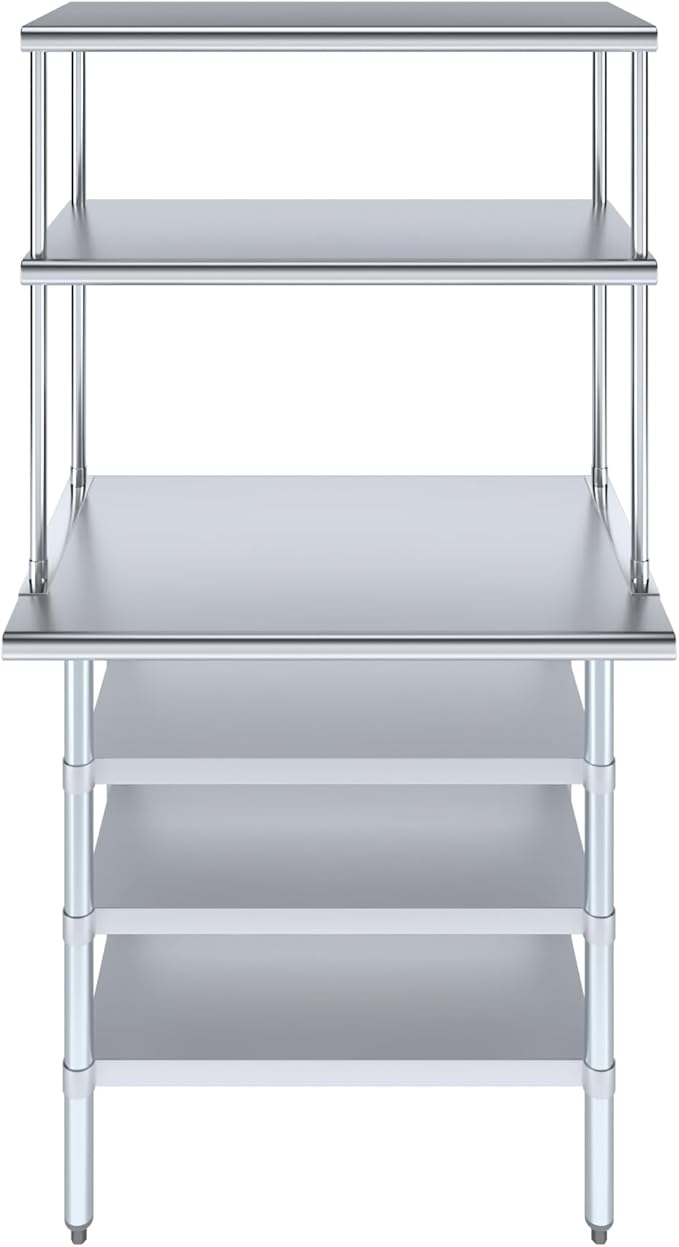 Amgood 24" x 36" Stainless Steel Work Table - Image 2
