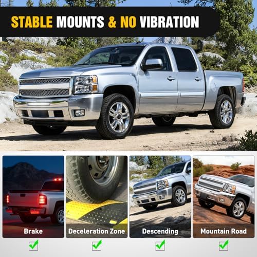 Nilight Hidden Bumper Mounting Bracket for 2007-2013 Chevy Silverado 1500