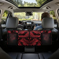 Hanging Car Trunk Organizer Halloween Bat Spider Web Print Car Back Seat Storage Bag Auto Cargo Bag Collapsible Auto Interior Accessories for Sedans SUV Jeep Trucks MPV Van