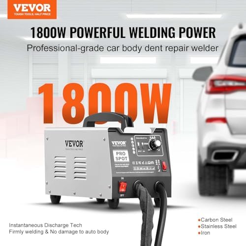 VEVOR Stud Welder Dent Repair Kit, 110V Auto Body Spot Welding Dent Puller Machine with 7 Welding Modes & Adjustable Power, 1.8KW Spot Welder Dent Removal Tool for Car, Truck Dent Repair - Image 2