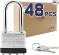 LanuBe Lock Laminated keyed Padlock, keyed Alike Locks, Long Shackle, Marked by LanuBe