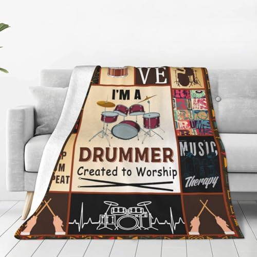 Rock Music Throw Blanket Fleece Flannel Stuff Plush Gifts 40"X50" - Image 3