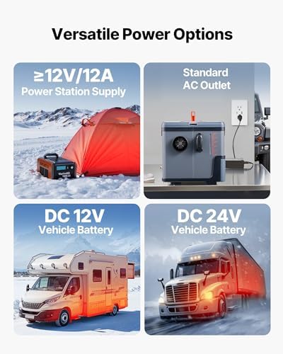 VEVOR Diesel Heater 8KW, DC 12V/24V, All in One Portable Diesel Heater with Bluetooth APP Control, Remote Control and LCD Screen, 1.3 Gal Fuel Tank for Trucks, Vans, RVs, Campers, and Garages - Image 6