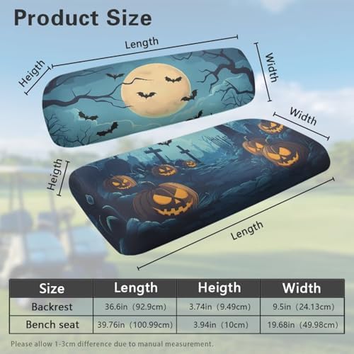 Yewatlles Vintage Eagle Glacier Two Piece Golf Cart Seat Towel Cover with Holes Outdoor Sports Club Car Seat Blanket Protector Portable Car Protective Accessories
