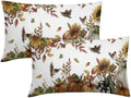 Fall Sunflower Throw Pillow Covers 12x20 Set of 2 Autumn Buffalo Plaid Pumpkin Thanksgiving Pillow Covers Bird leaves berries Pillowcase Vintage for Kitchen Sofa Cushion Outdoor Bedroom Decoration by Trongr