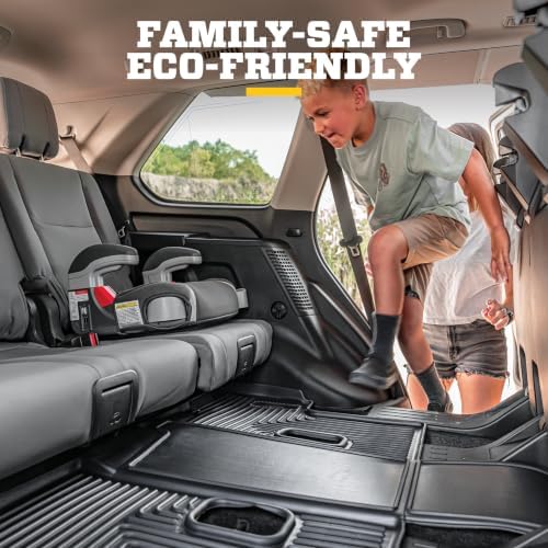 Husky Liners Weatherbeater Floor Mats | Fits 2008-2012 Honda Accord 4 Door | Front & 2nd Row, 3-pc Tan - 98403