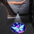 2PCS Butterfly Cars Door Logo Projector LED Shadow Light Welcome Lamp