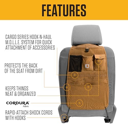 Carhartt Universal Nylon Duck Seat Organizer Carhartt Brown