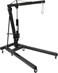 2 Ton Folding Engine Hoist 6.89Ft Lifting Height Heavy Duty Carbon Steel Crane by Unknown