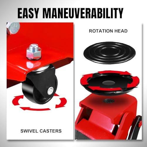 Big RED 4 Ton (8,000 lb) Hydraulic Low Profile Service Floor Jack - Image 5