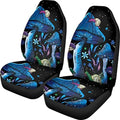 Galaxy Mushroom Snail Car Seat Covers for Front，Tripped Mushroom Seat Cover Accessory Dust Proof Non Slip Bucket Seat Cushion Universal Fit All Cars