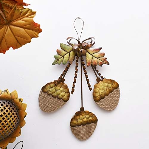 Rustic Wooden Hanging Acorn Decor Autumn Themed Wall Decor 15.75" X 9.25" - Image 3