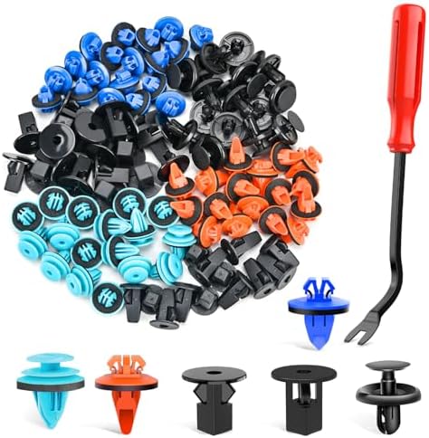 Nilight 181PCS Car Bumper Retainer Clips with Fastener Remover for Lexus Toyota 4Runner Tacoma RAV4 Scion 75495-35010 75397-35010 90189-06065 90189-06013 90189-06028 90467-07201，2 Years Warranty
