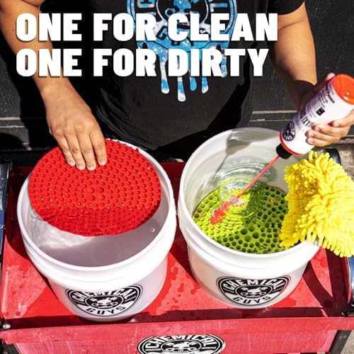 Chemical Guys, Cyclone Dirt Trap Car Wash Bucket Insert, Black, 12 in, 2 Pk